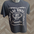 Vintage T Shirt Mens L Las Vegas Whiskey Y2k Cotton Punk Rocker Crew Neck Short Sleeve Retro Hoodie, Sweatshirt
