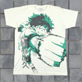 Vintage My Hero Academia Shirt Men S Medium White Izuku Midoriya Deku Graphic T Shirt Crew Neck Shor