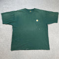 Carhartt K87 Pocket T Shirt Xl Green Workwear Distressed Hoodie, Sweatshirt | FlexRushtees.com