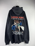 Band Tees Vintage 90s Linkin Park Special Over Print Black Hoodie Sweatshirt | FlexRushtees.com