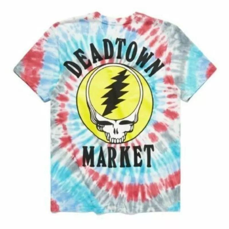Chinatown Market Deadtown Market Tie Dye Tee Hoodie, Sweatshirt | AU16VibeMintTees.com