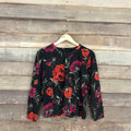 Japanese Brand Rare Floral Multi Color Winter Sweatshirt Japanese Brand