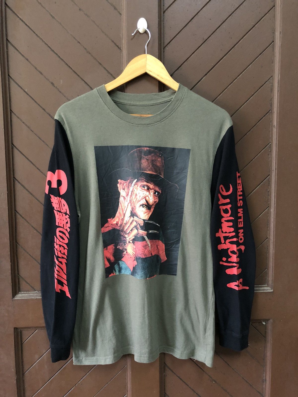 Expert Horror A Nightmare On Elm Street Freddy Krueger Long Sleeve Tee