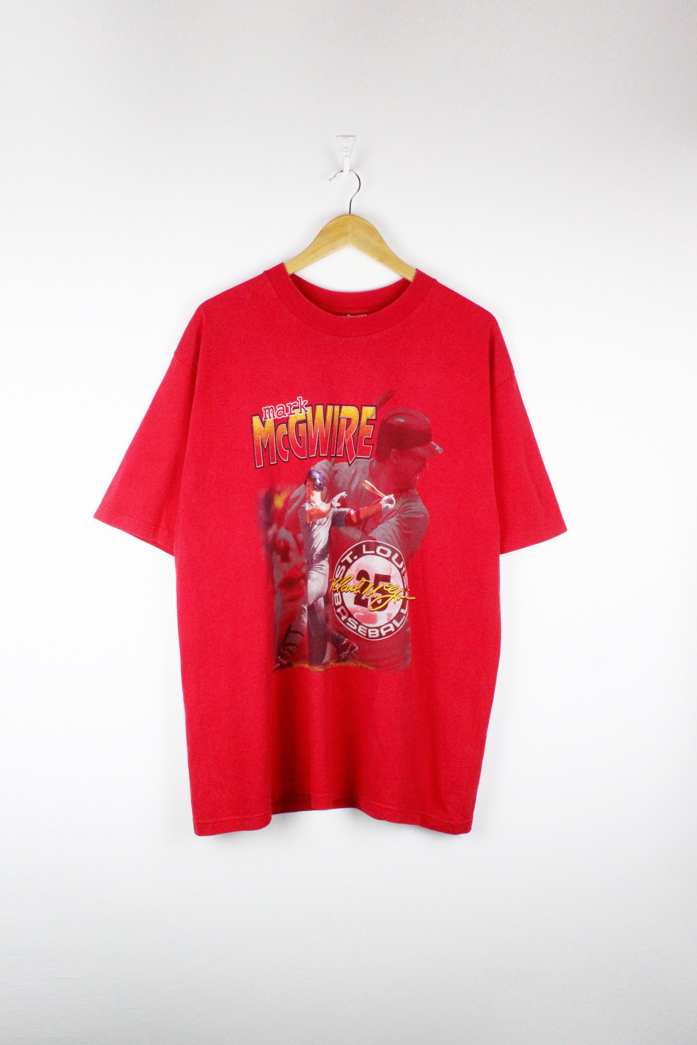Vintage St Louis Baseball Mark Mcgwire Graphic T Shirt Hoodie, Sweatshirt | FlexRushtees.com