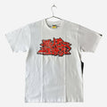 Bape Asnka Kanji Graffiti Tee White Red L Hoodie, Sweatshirt | FlexRushtees.com