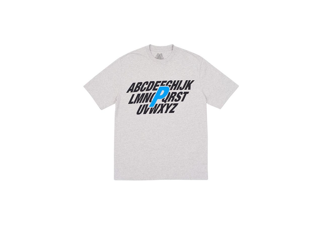 Palace Alpha T Shirt Grey Marl Hoodie, Sweatshirt | FlexRushtees.com