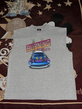Vintage 90s Burning Rubber Sleeveless Tshirt
