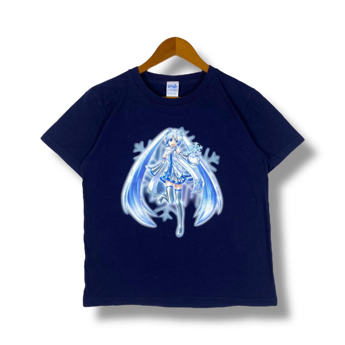 Anime Hatsune Miku Snow Miku Sky Town Anime Idol Graphic Tee Shirt