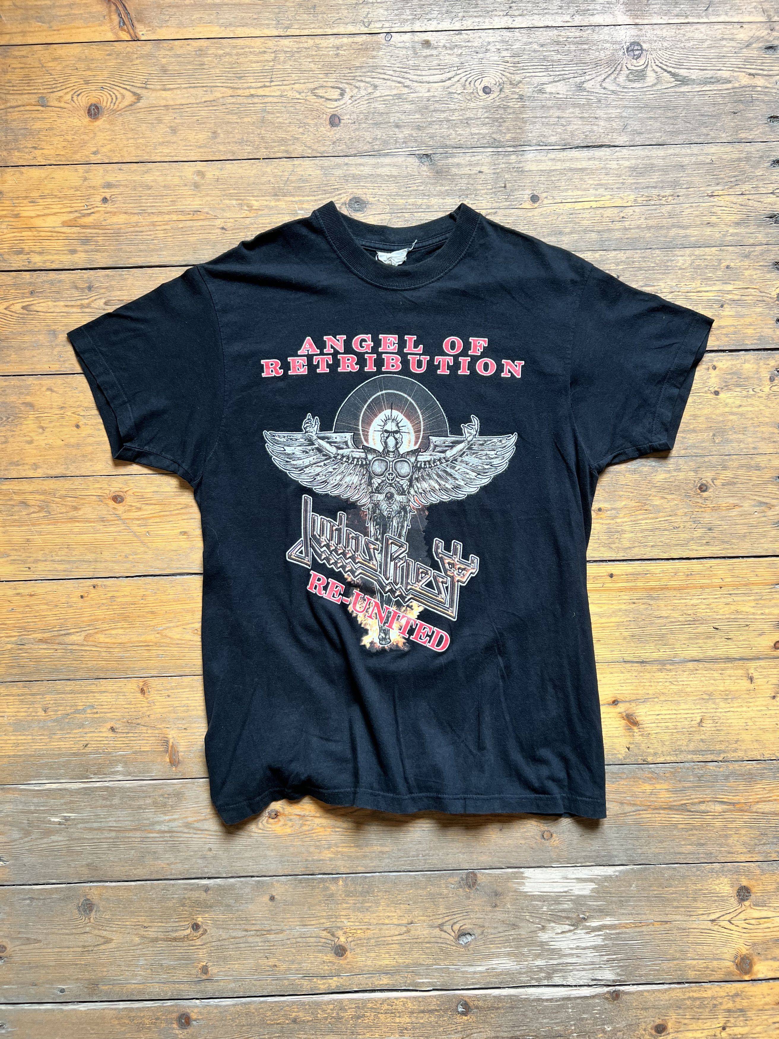 Band Tees Judas Priest Heavy Metal Re United Angel Of Retribution Hoodie, Sweatshirt | FlexRushtees.com