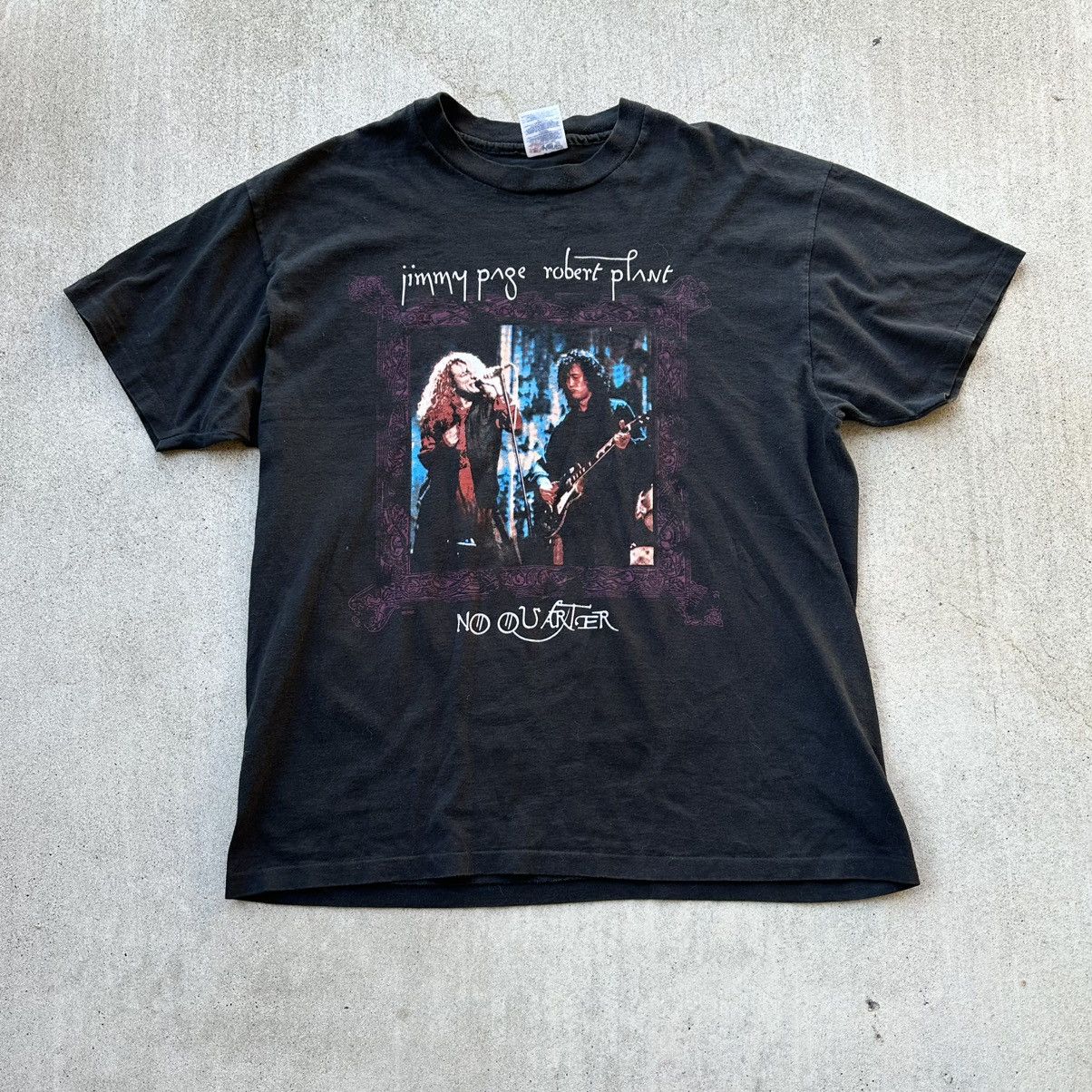Hanes Vintage Led Zeppelin T Shirt 90s No Quater Paige Plant Xl
