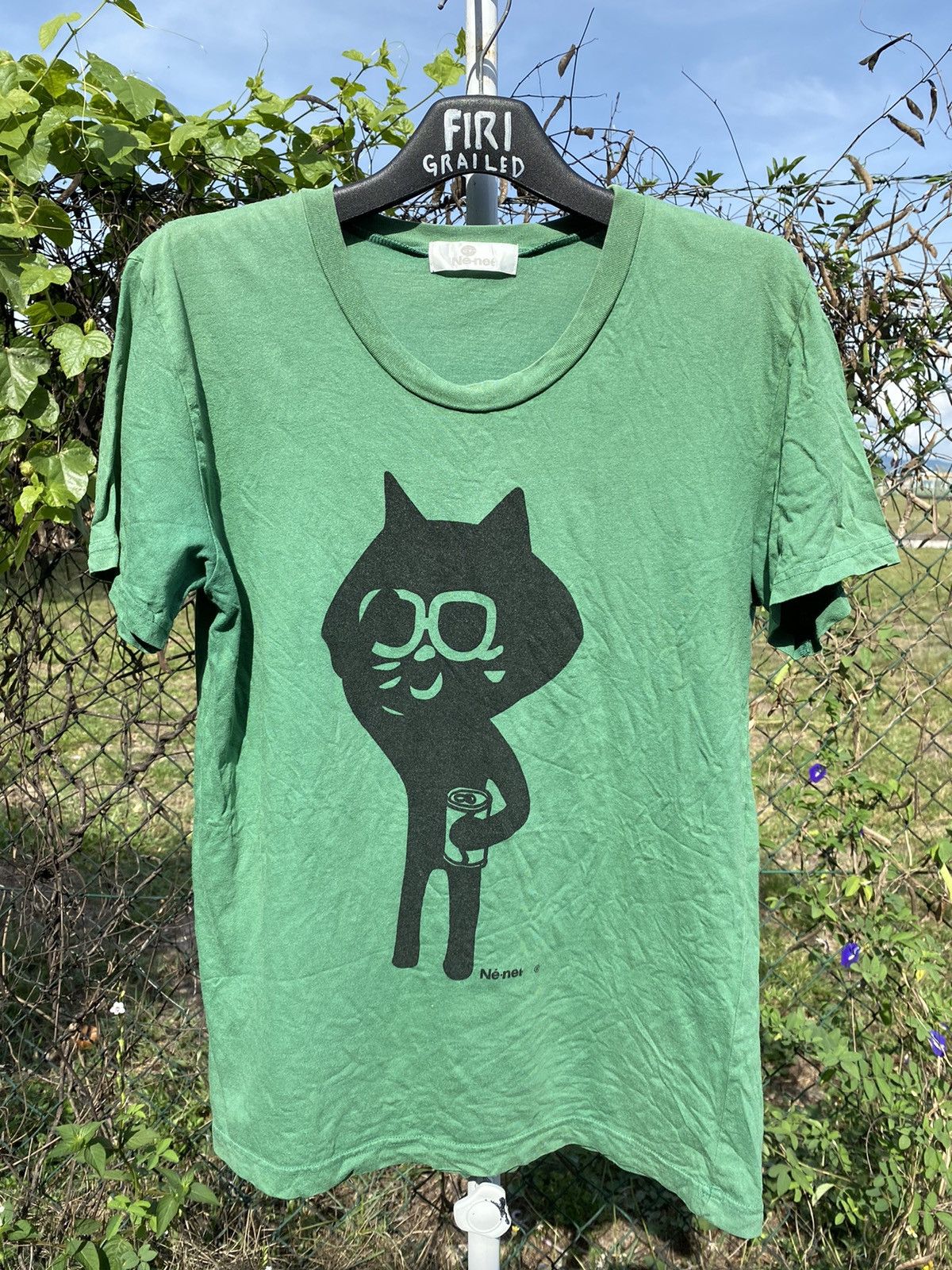 Net Ne Net By Issey Miyake Made Japan T Shirt Worn Green