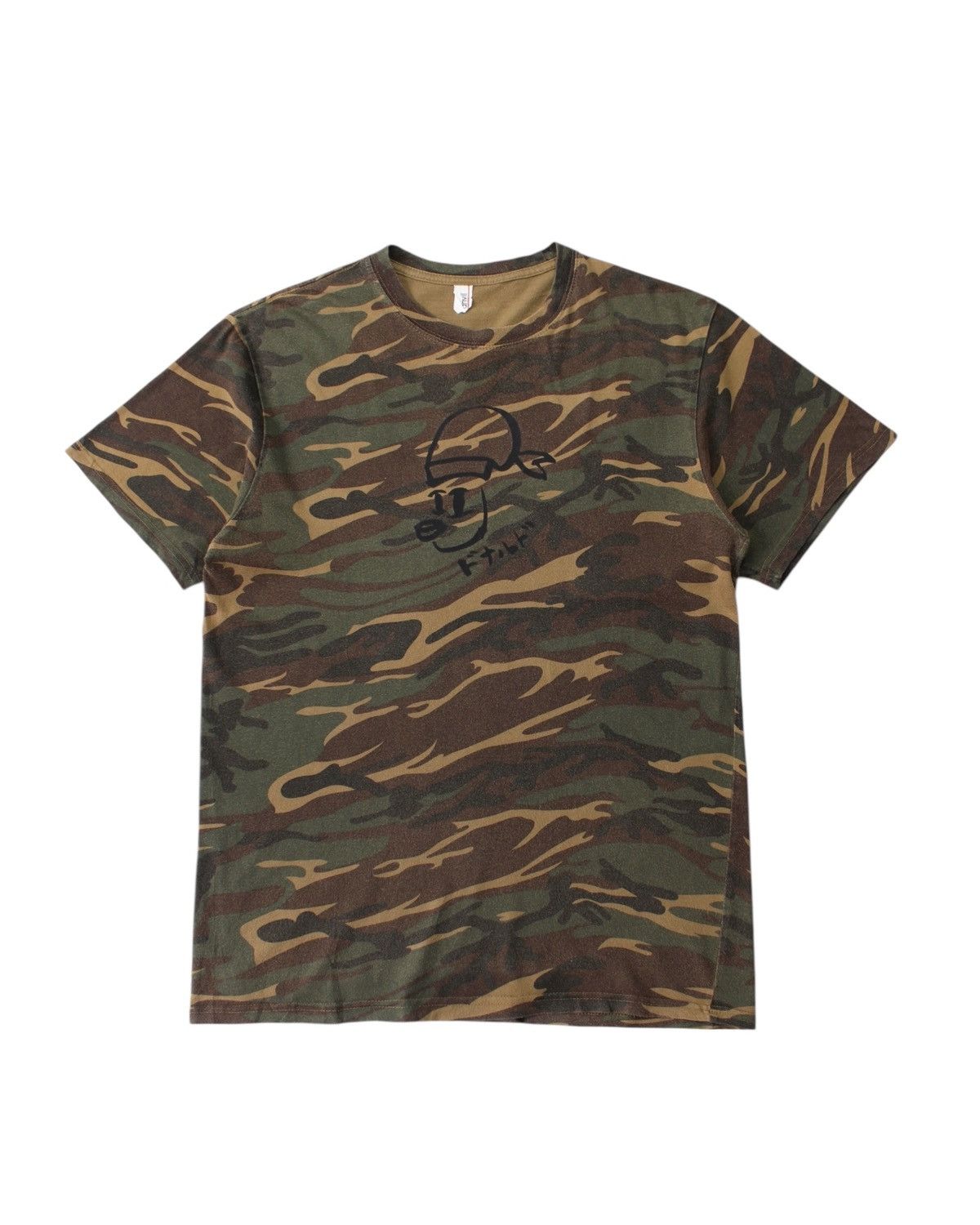 Japanese Brand 2000s Camo Anvil Tee