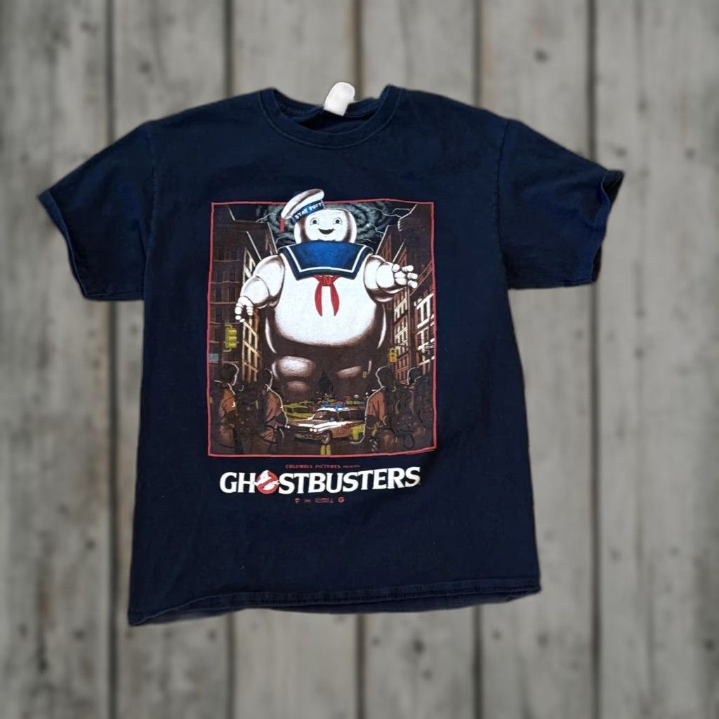 Fruit Of The Loom Ghostbusters Stay Puft Marshmallow Man T Shirt Men Medium Black Md M Stay Puft Gra