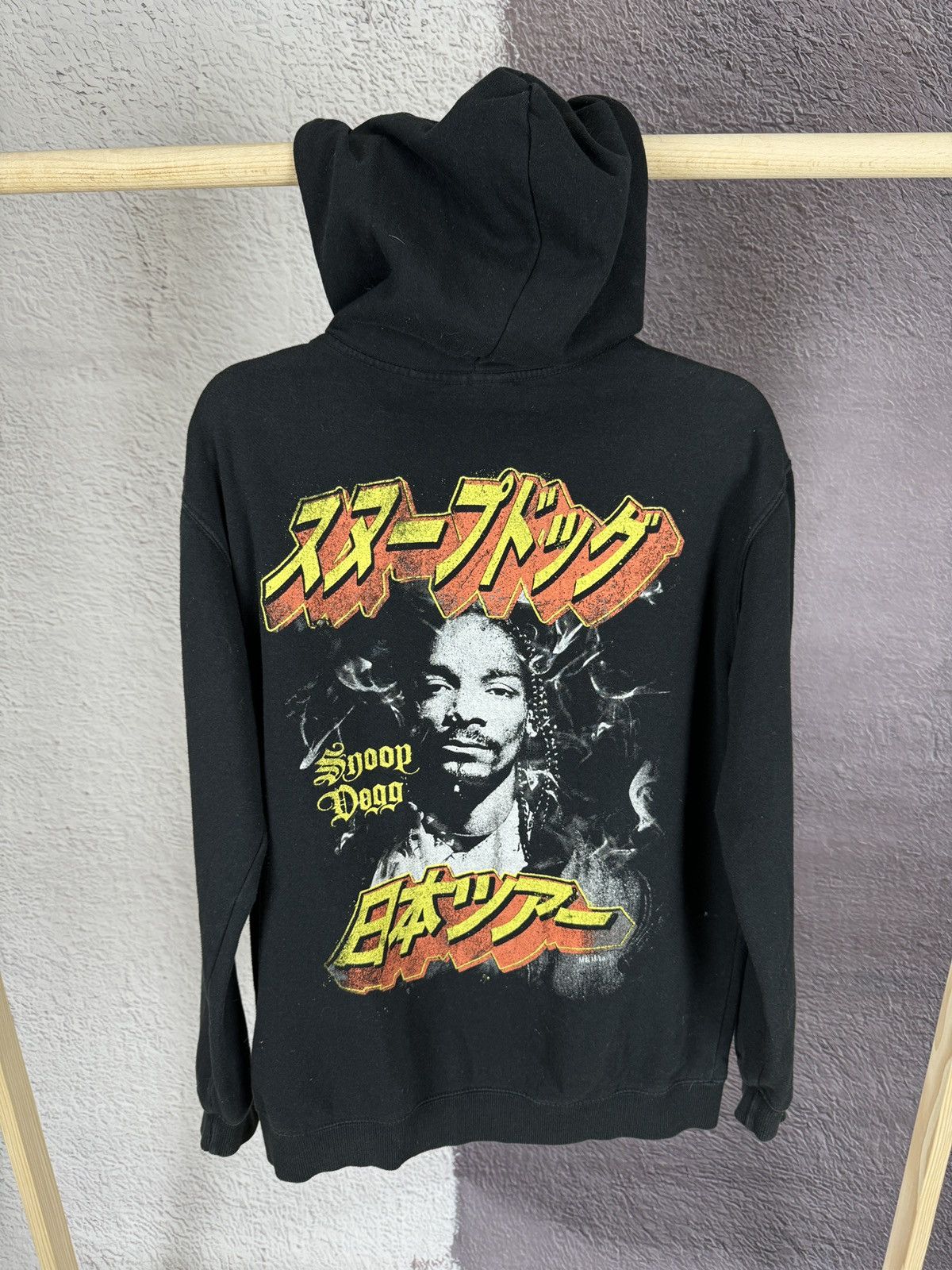 Japanese Brand X Snoop Dogg Snoop Dogg Longsleeve Black Hoodie Japan Tour Size S Unisex T-Shirts, Sweatshirt