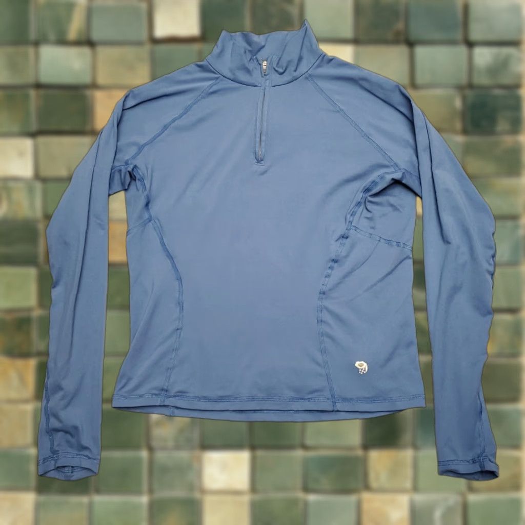Hardwear Vintage Mountain Hardwear Shirt Womens Medium Blue 1 4 Zip Performance Stretch Hik