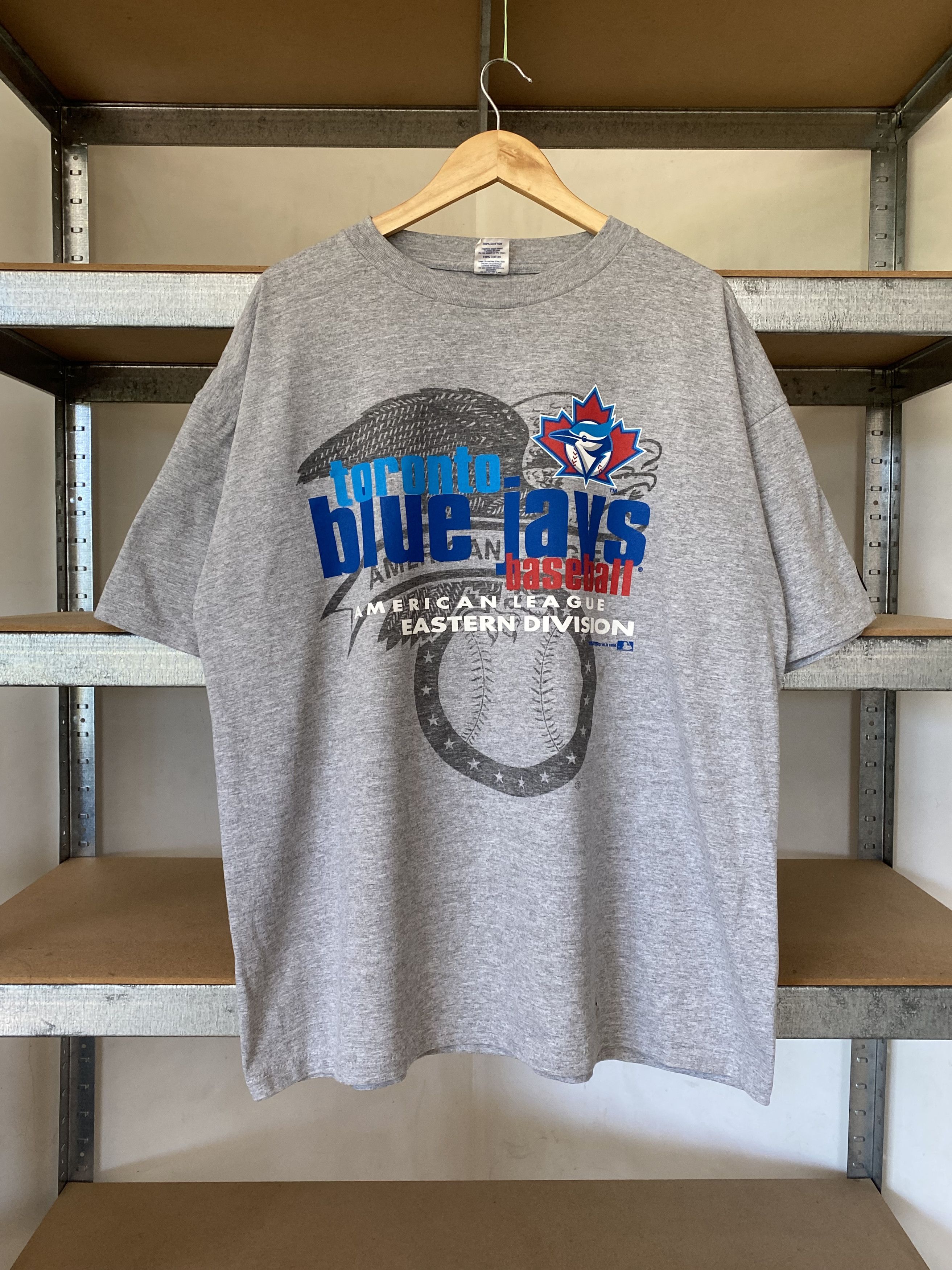 Mlb Toronto Blue Jays Vintage 1996 Mlb Gray Tee Hoodie, Sweatshirt | FlexRushtees.com