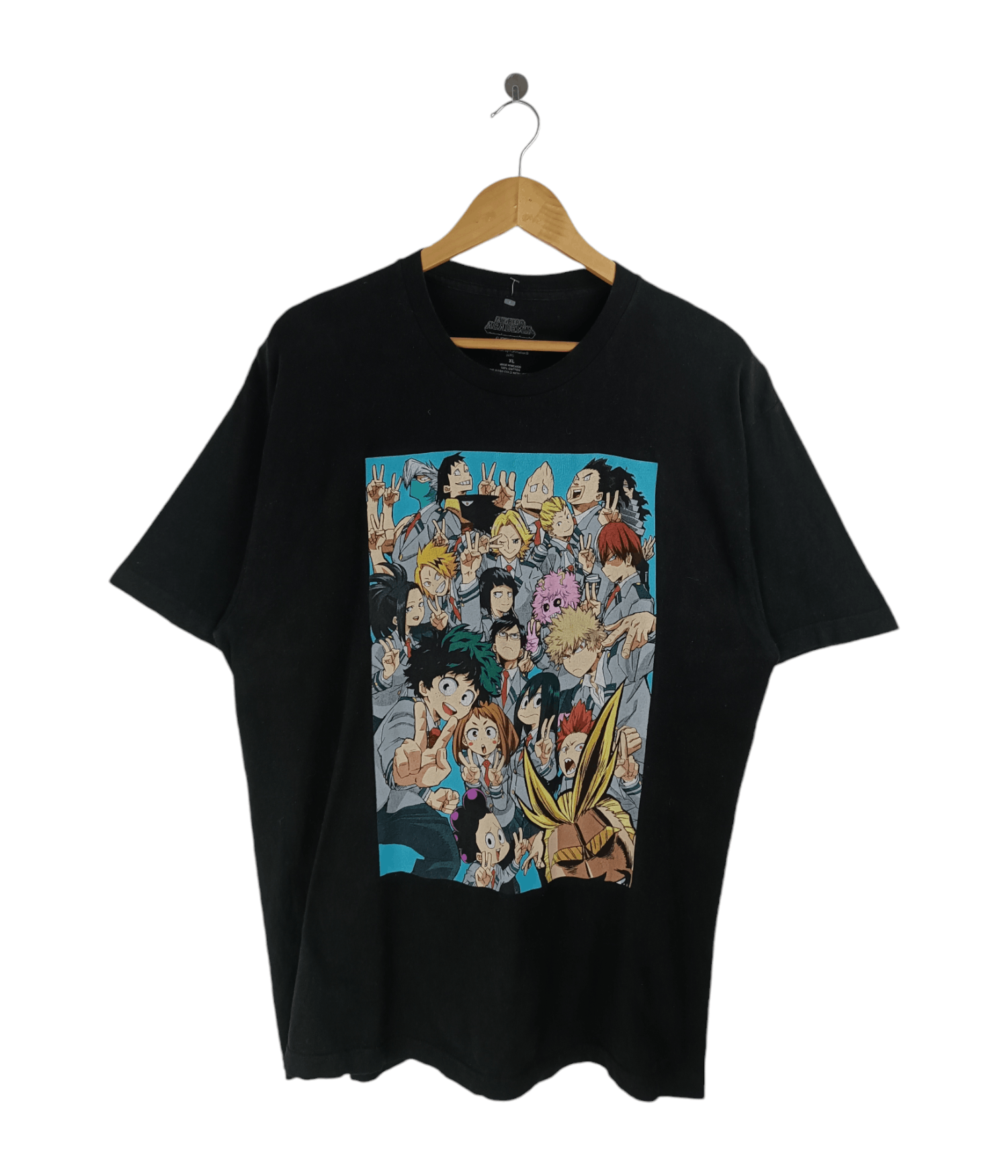 Anime Vintage My Hero Academia Characters Tee Deku All Might Shoto