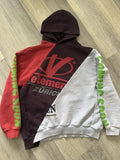 Vetements Zurich Reconstructed Split Hoodie T-Shirts, Sweatshirt | FlexRushtees.com