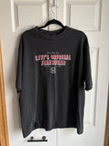 Levi S Vintage Clothing X Vintage Levi S Vintage Streetwear 90s Thrashed Black L T Shirt Hoodie, Sweatshirt