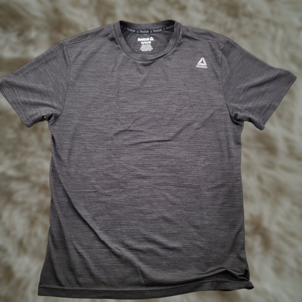 Reebok Shirt Mens Medium Black Short Sleeve Crew Neck