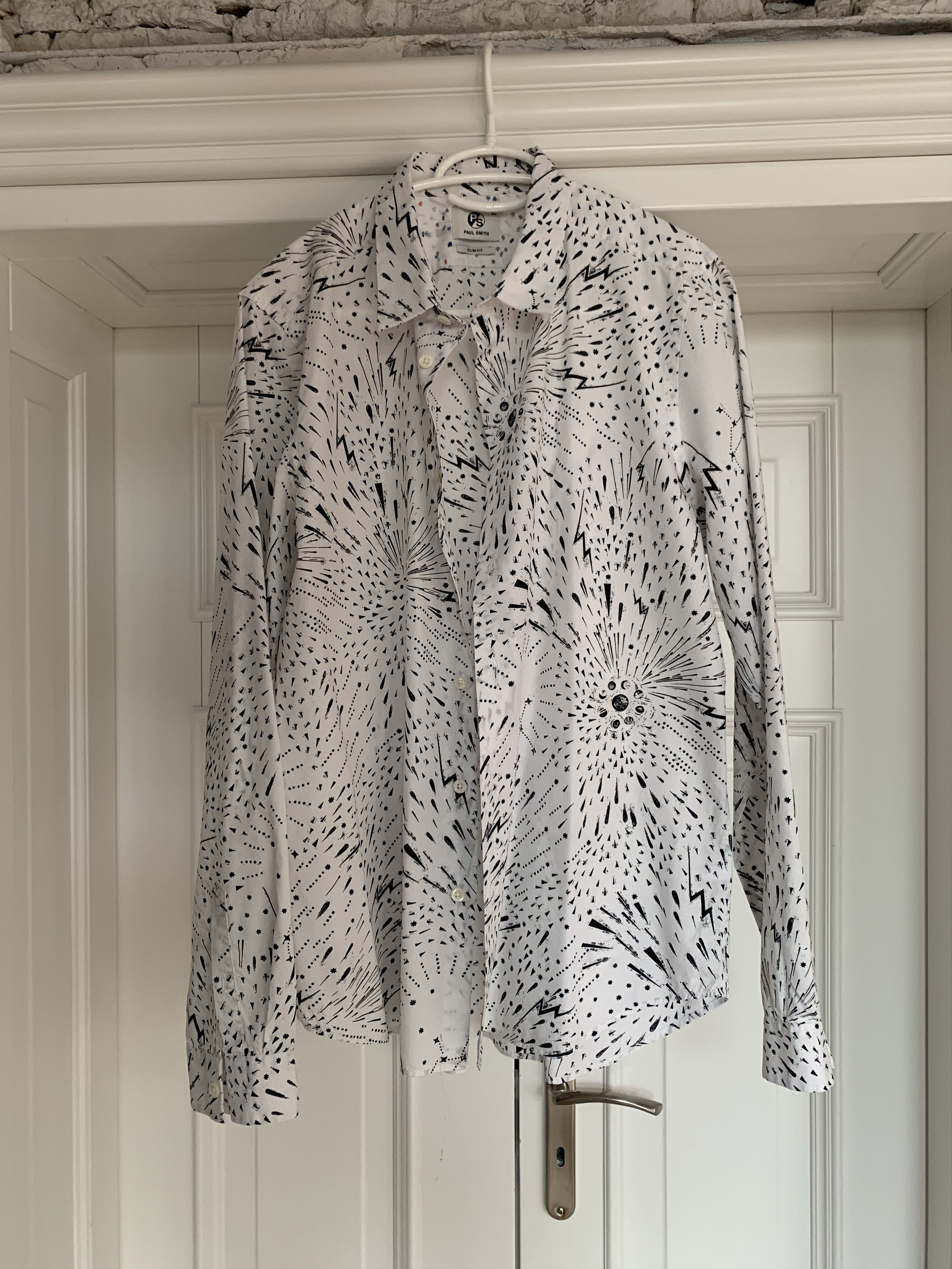 Smith Paul Smith White Patterned Shirt Hoodie, Sweatshirt | AU16VibeMintTees.com