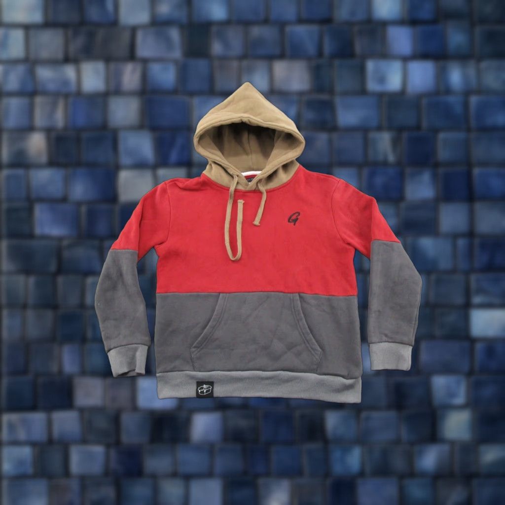 Vintage Winter Brian 2022 Colorblock Hoodie Sweatshirt Womens L Pullover Multicolor Logo Vintage No