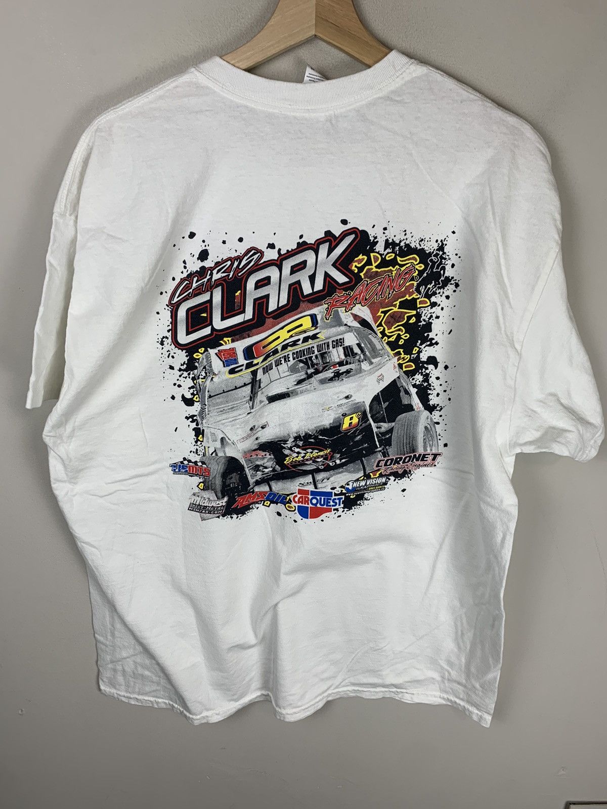 Vintage Jack Haun Chris Clarke Racing Tee Hoodie, Sweatshirt | FlexRushtees.com