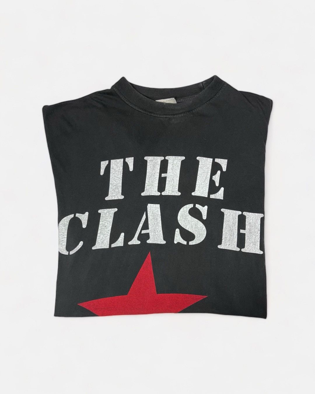 Vintage The Clash 90 S Star Logo T Shirt Hoodie, Sweatshirt | FlexRushtees.com