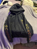Hearts Chrome Hearts T Bar Gradient Pullover Black Orange Yellow