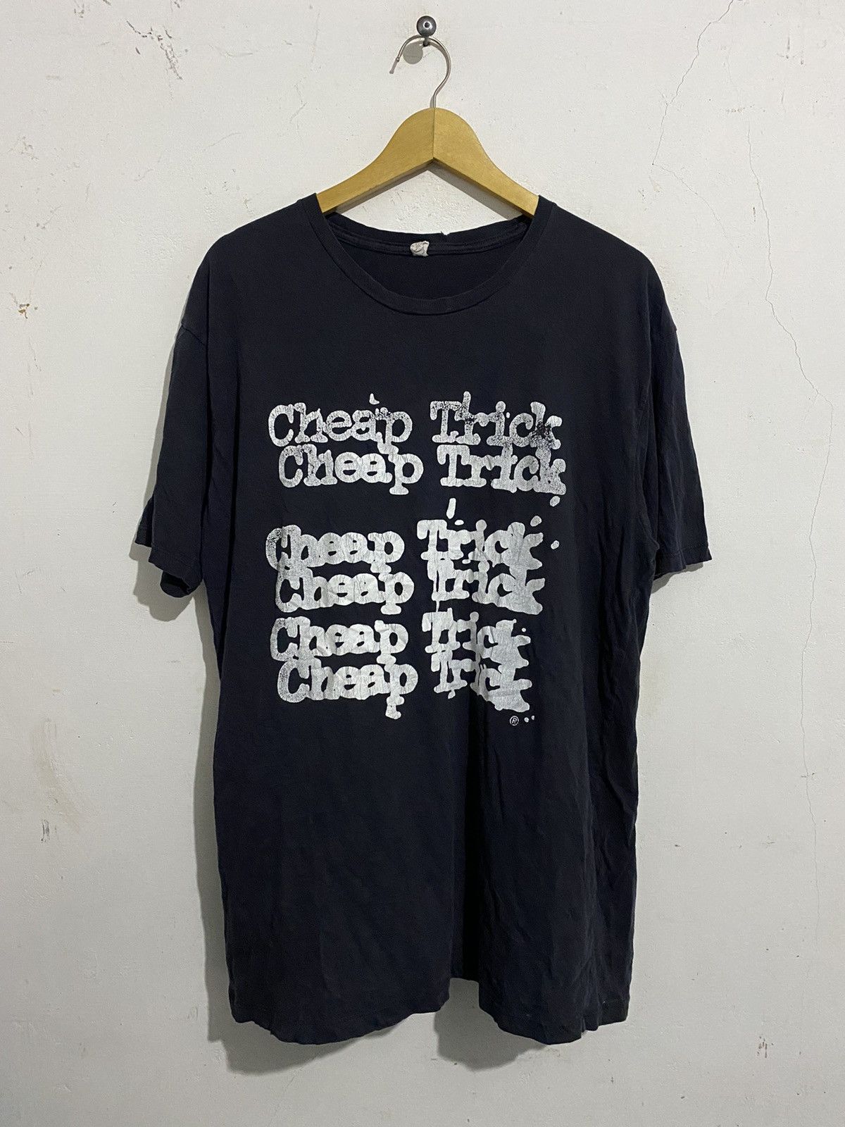 Band Tees Blackday Vintage Cheap Trick Logo Tees Distressed Hoodie, Sweatshirt | FlexRushtees.com