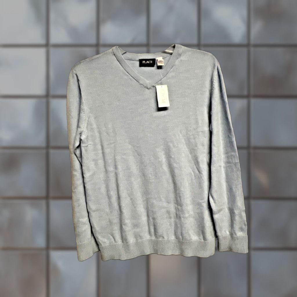 Vintage Xxl Boys Whirlwind Blue V Neck Pullover Sweater The Children S Place User Xxl Boys Whirlwind