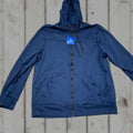 Spyder Hoodie Mens L Navy Full Zip Polyester Blend Kangaroo Pockets Solid Winter Fall Spring T-Shirts, Sweatshirt