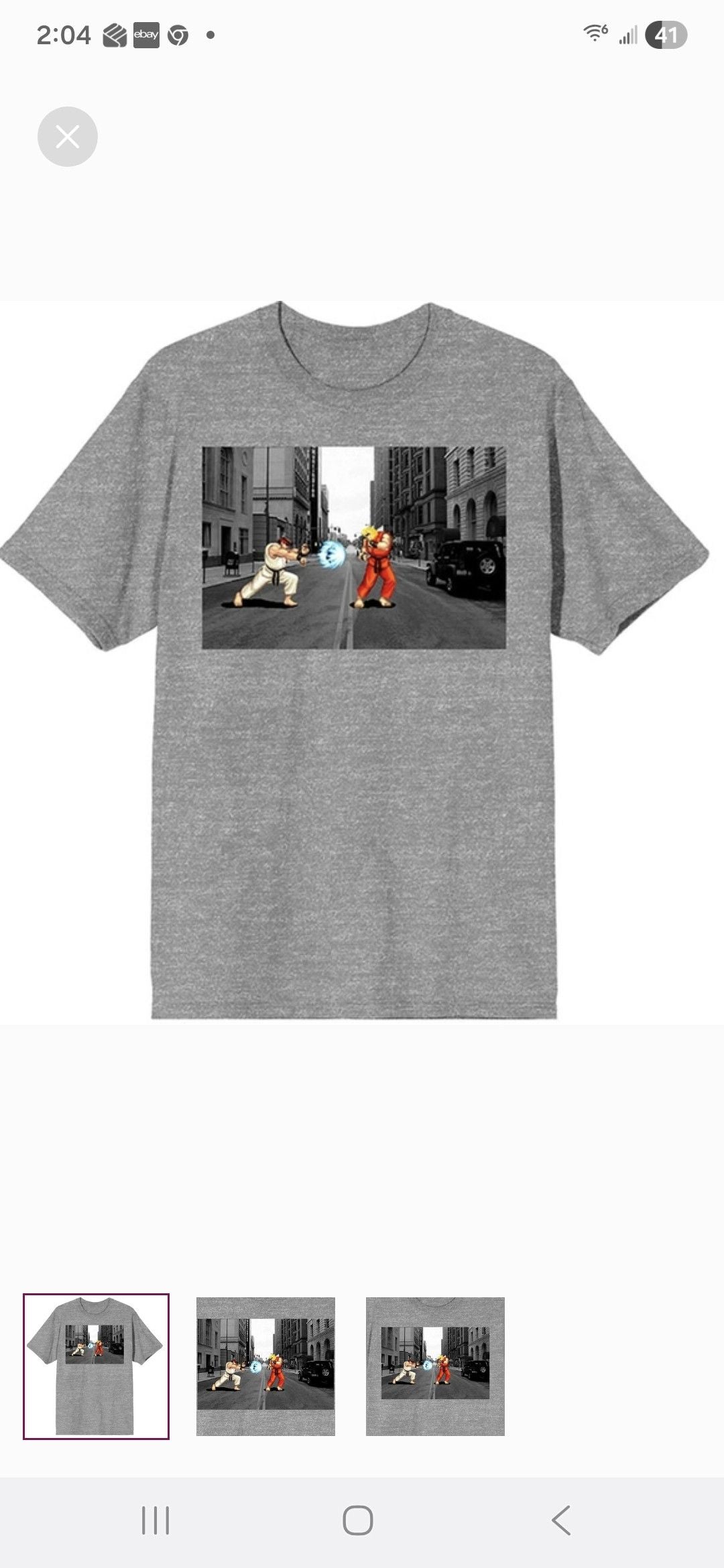 Fighter Street Fighter Ken And Ryu T Shirt Nwot