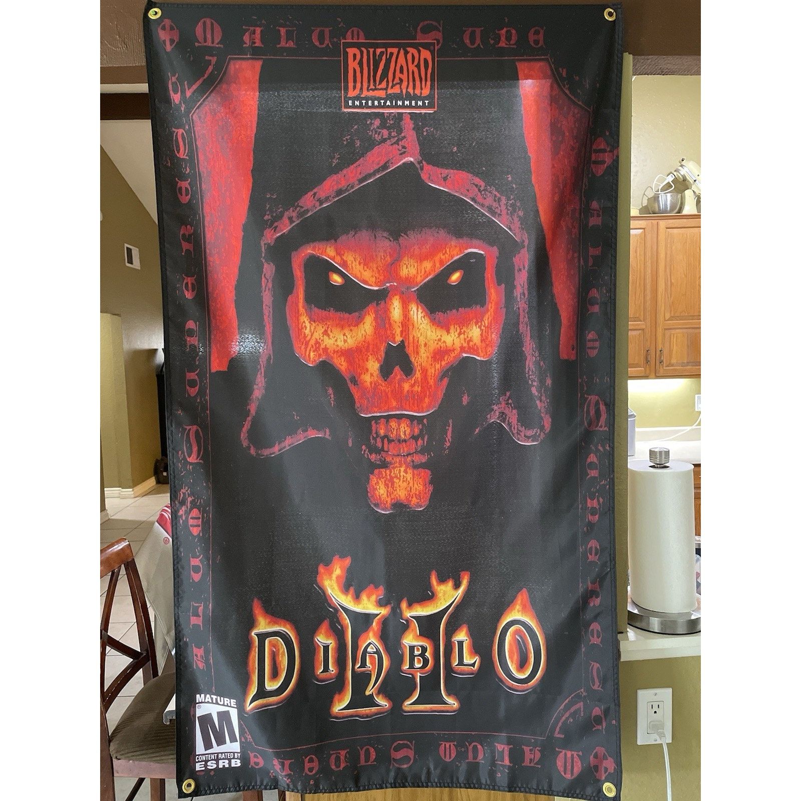Other Diablo Ii 5ft Flag Pc 2000 Blizzard Banner Poster 2 Rts