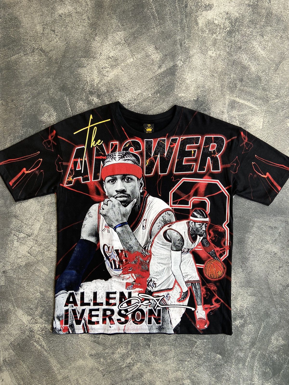 Vintage Allen Iverson Bootleg Tee Hoodie, Sweatshirt | FlexRushtees.com