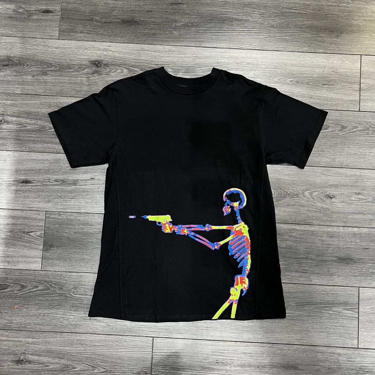 Vlone Thermal Skeleton T Shirt Black Sz M Hoodie, Sweatshirt | FlexRushtees.com