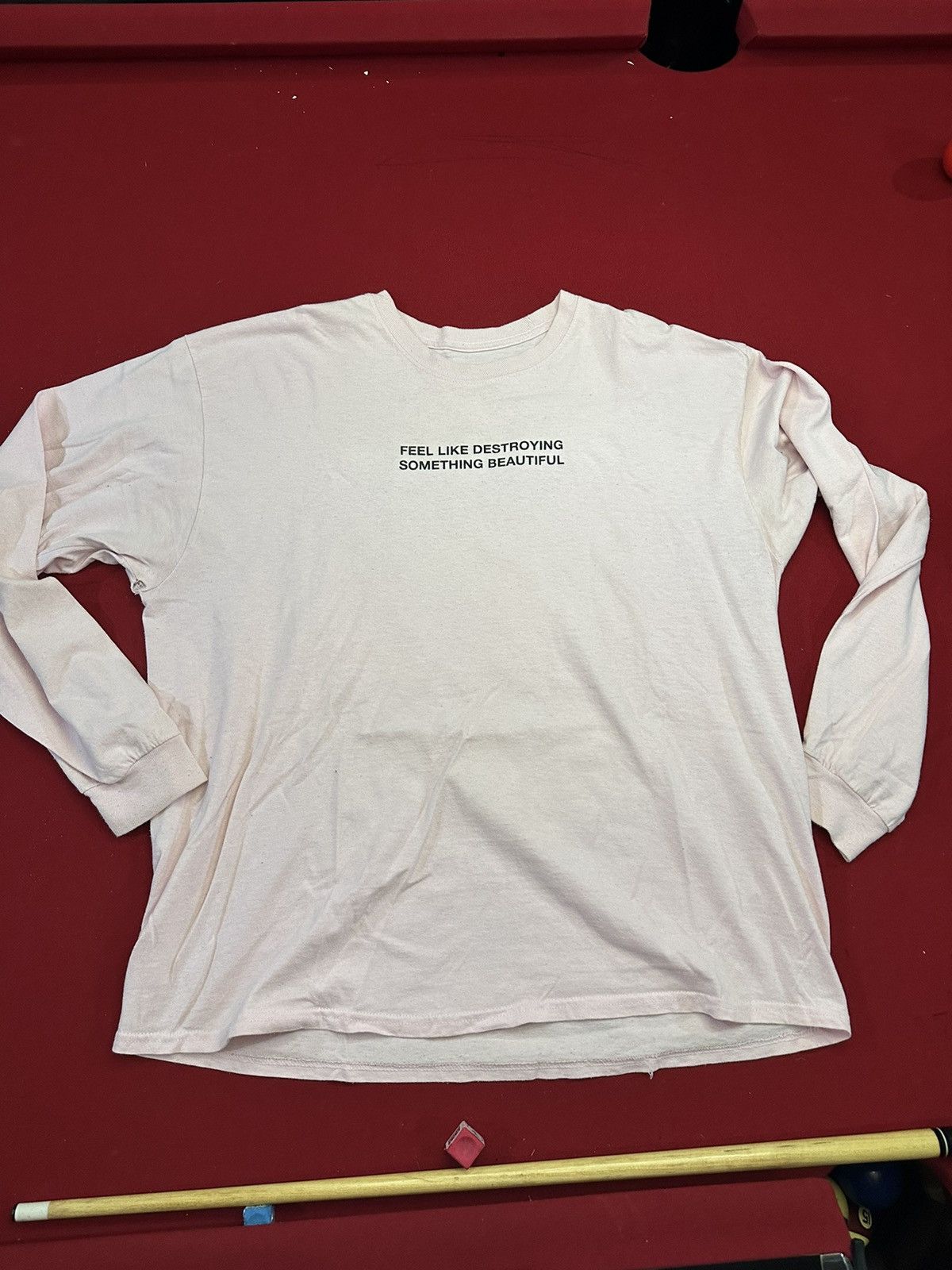 Evil Half Evil I Feel Like Destroying Something Beautiful Tee