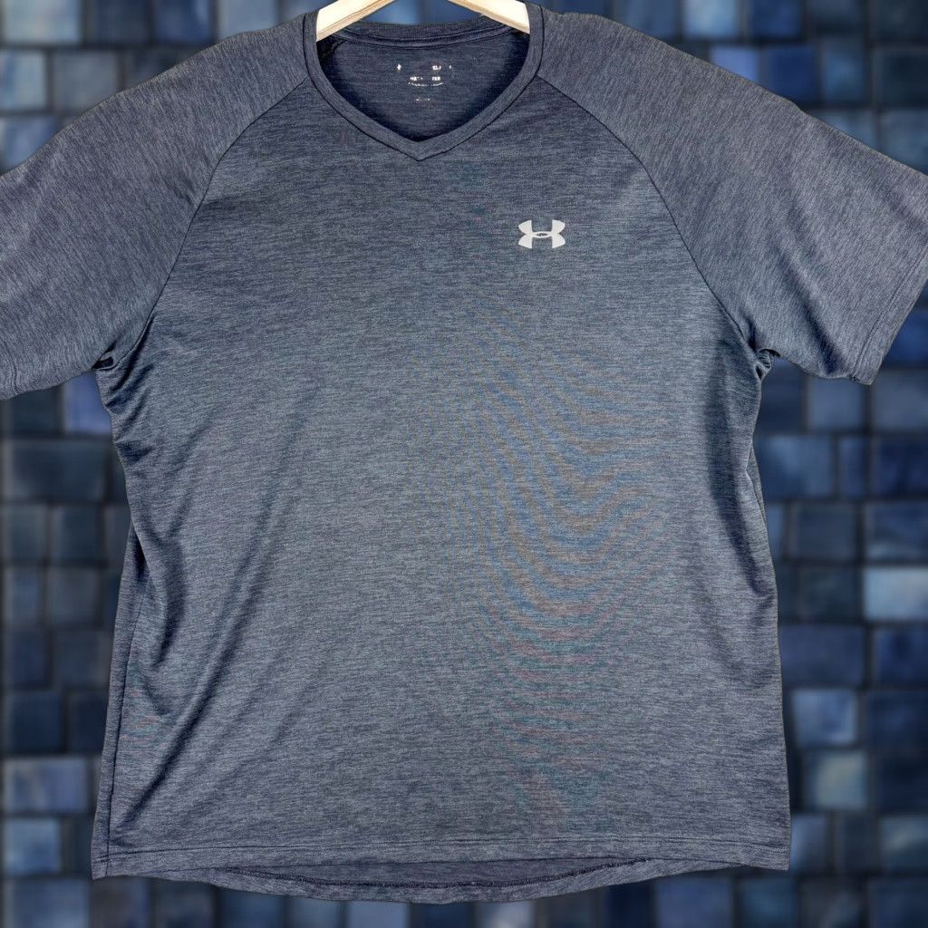 Armour Under Armour Shirt Mens Xl Gray Athletic Tee Gym Crossfit Run Outdoor Camping
