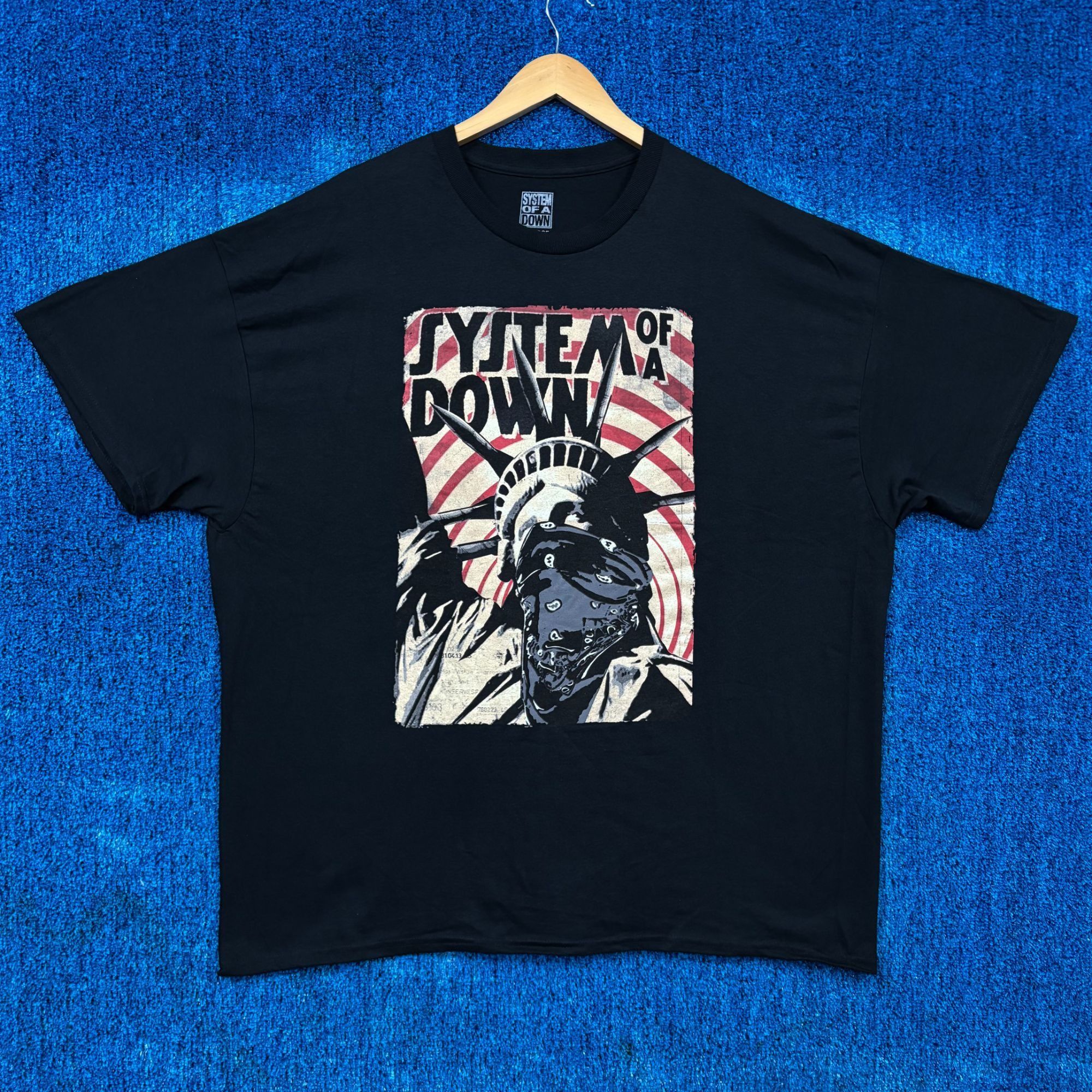 Band Tees System Of A Down Lady Liberty Protesting Numetal Band Tee 2x Hoodie, Sweatshirt | FlexRushtees.com