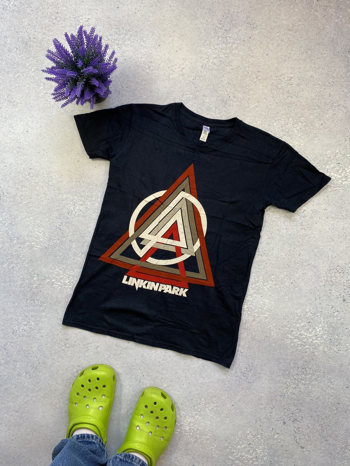 Band Tees Linkin Park Men S Blue T Shirt With Big Logo Size Small Hoodie, Sweatshirt | FlexRushtees.com