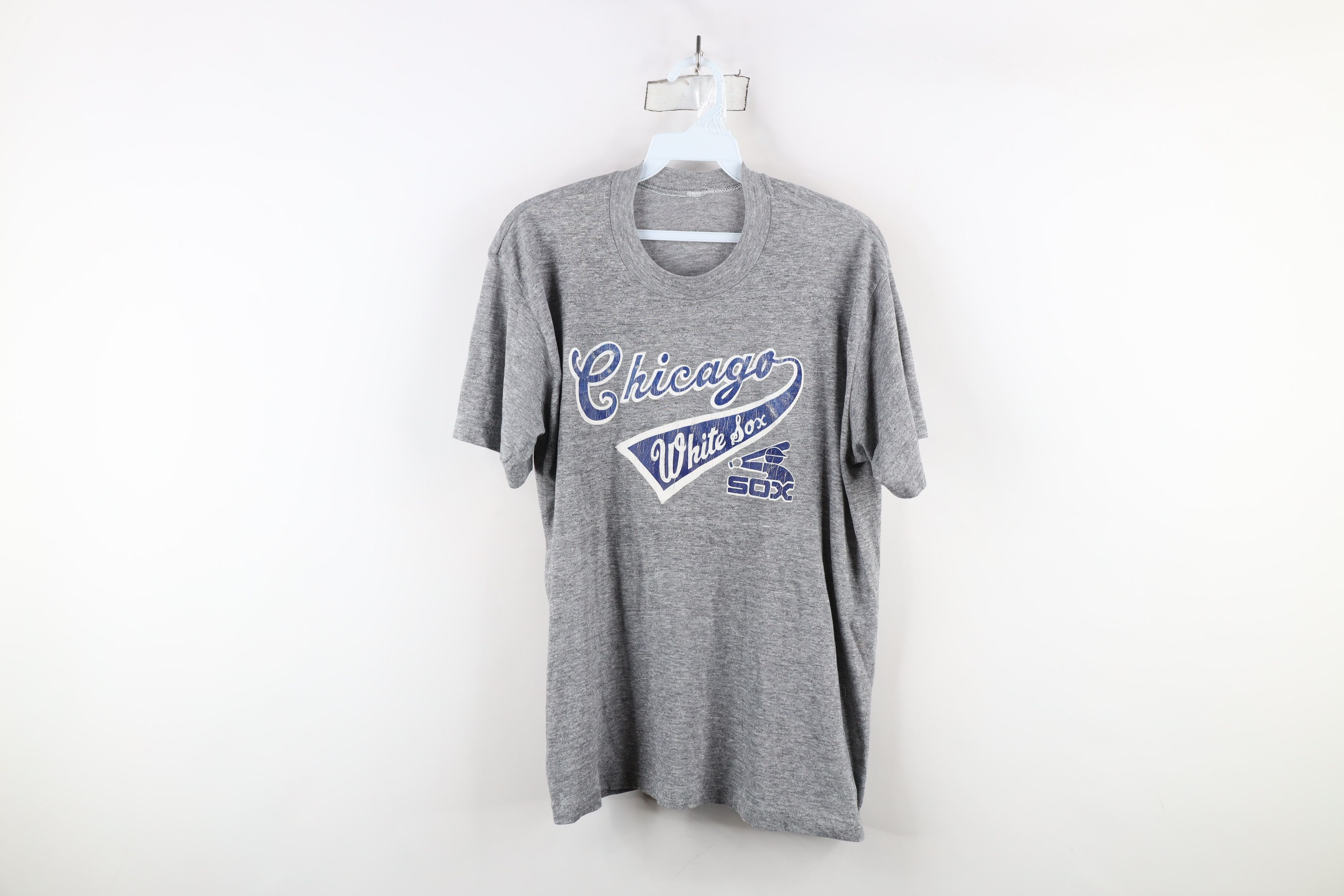 Vintage 70s Triblend Chicago White Sox Baseball T Shirt Usa Hoodie, Sweatshirt | FlexRushtees.com
