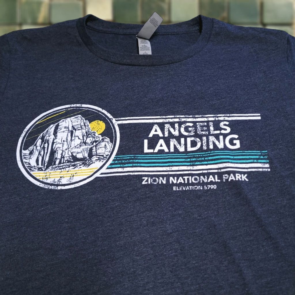 Next Level Vintage No The Angel S Landing Zion National Park Shirt Womens Medium Outdoor Hiking Camp
