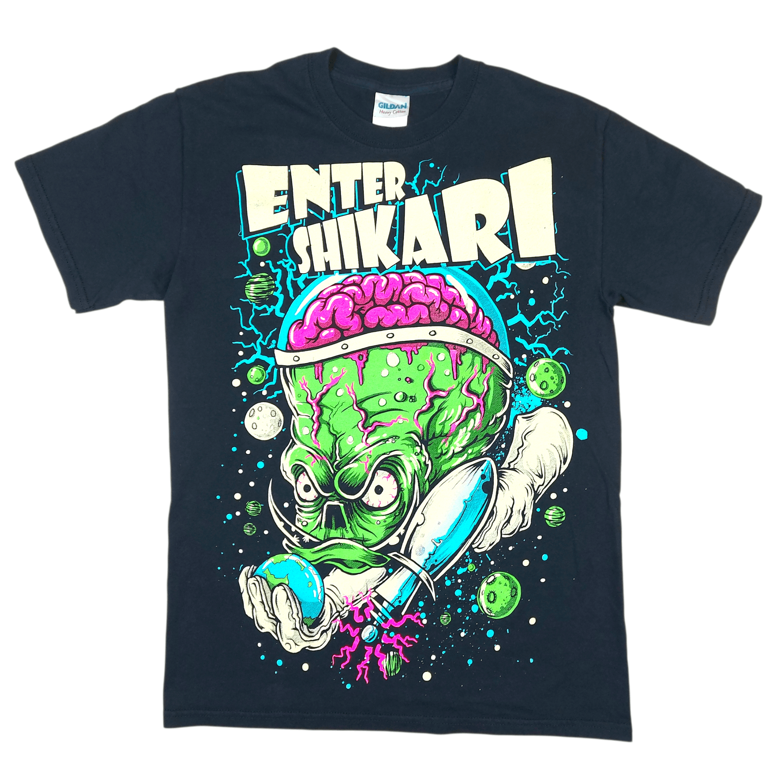 Band Tees Vtg 2003 Enter Shikari Alien Brain Monster Myspace Era Tee