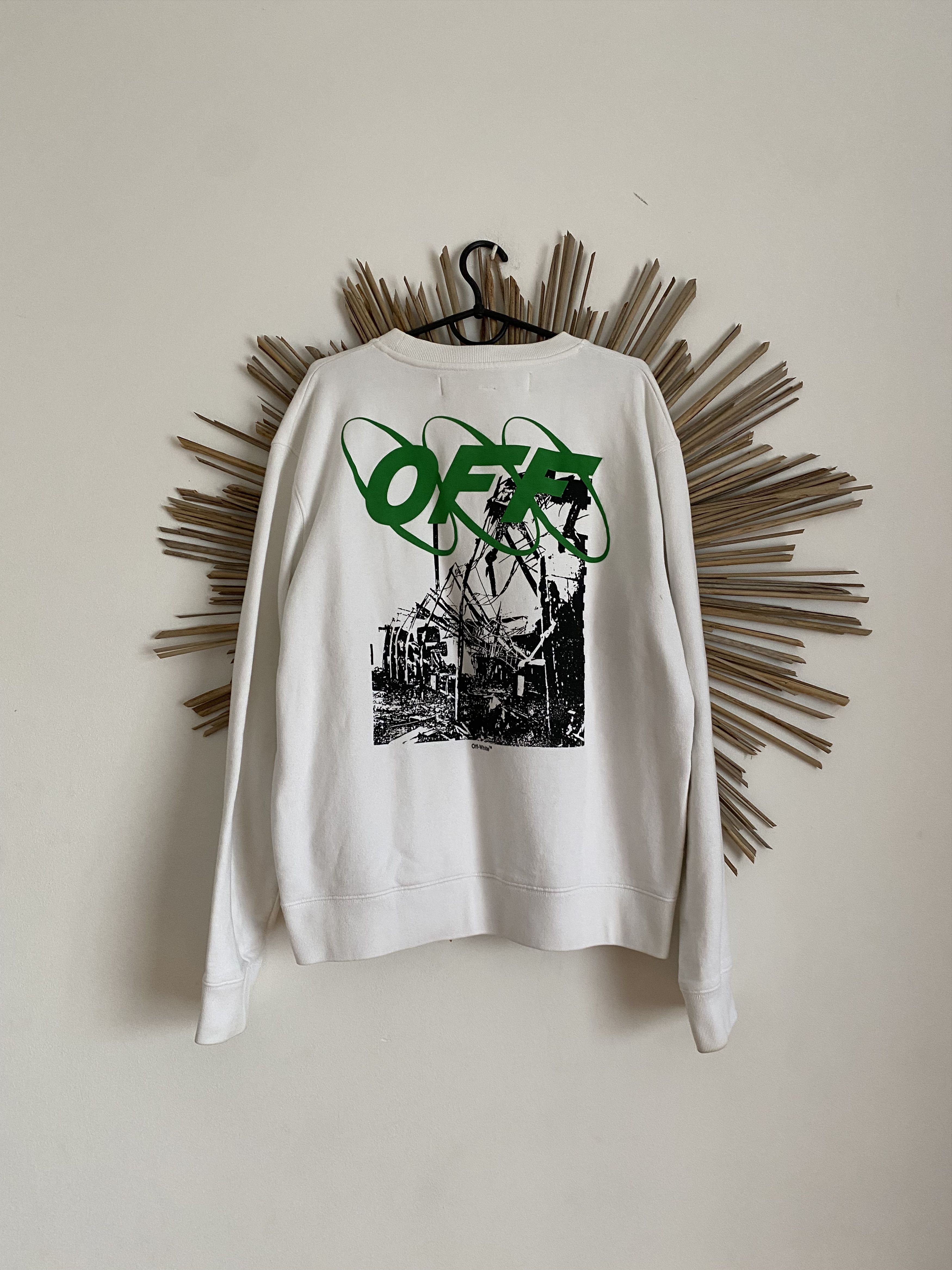 White Off White Main Label Fall Winter 19 20 Rare Sweatshirt T-Shirts, Hoodie | FlexRushtees.com