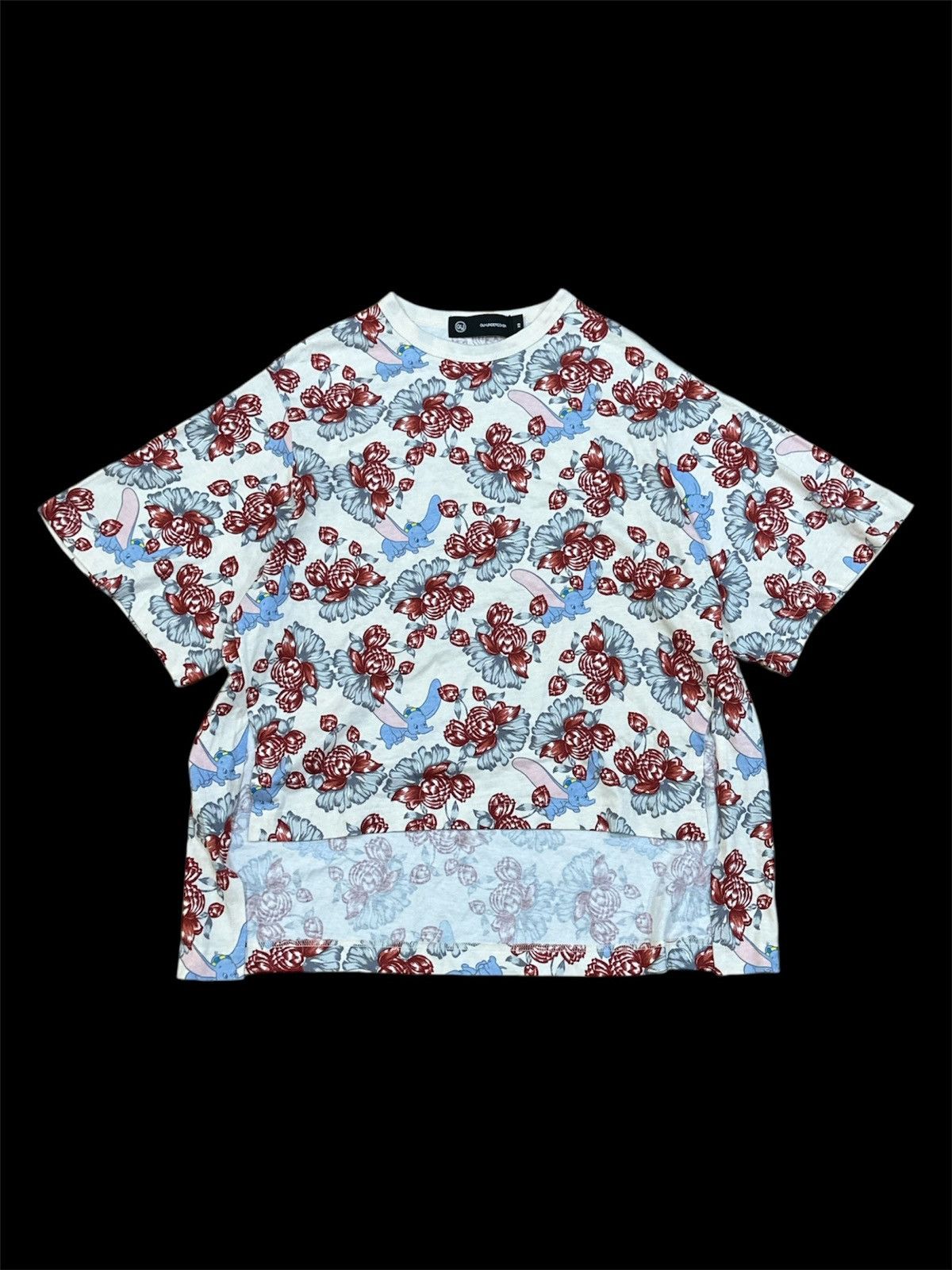 Gu X Undercover Japan Dumbo Oversized Tee Hoodie, Sweatshirt | FlexRushtees.com