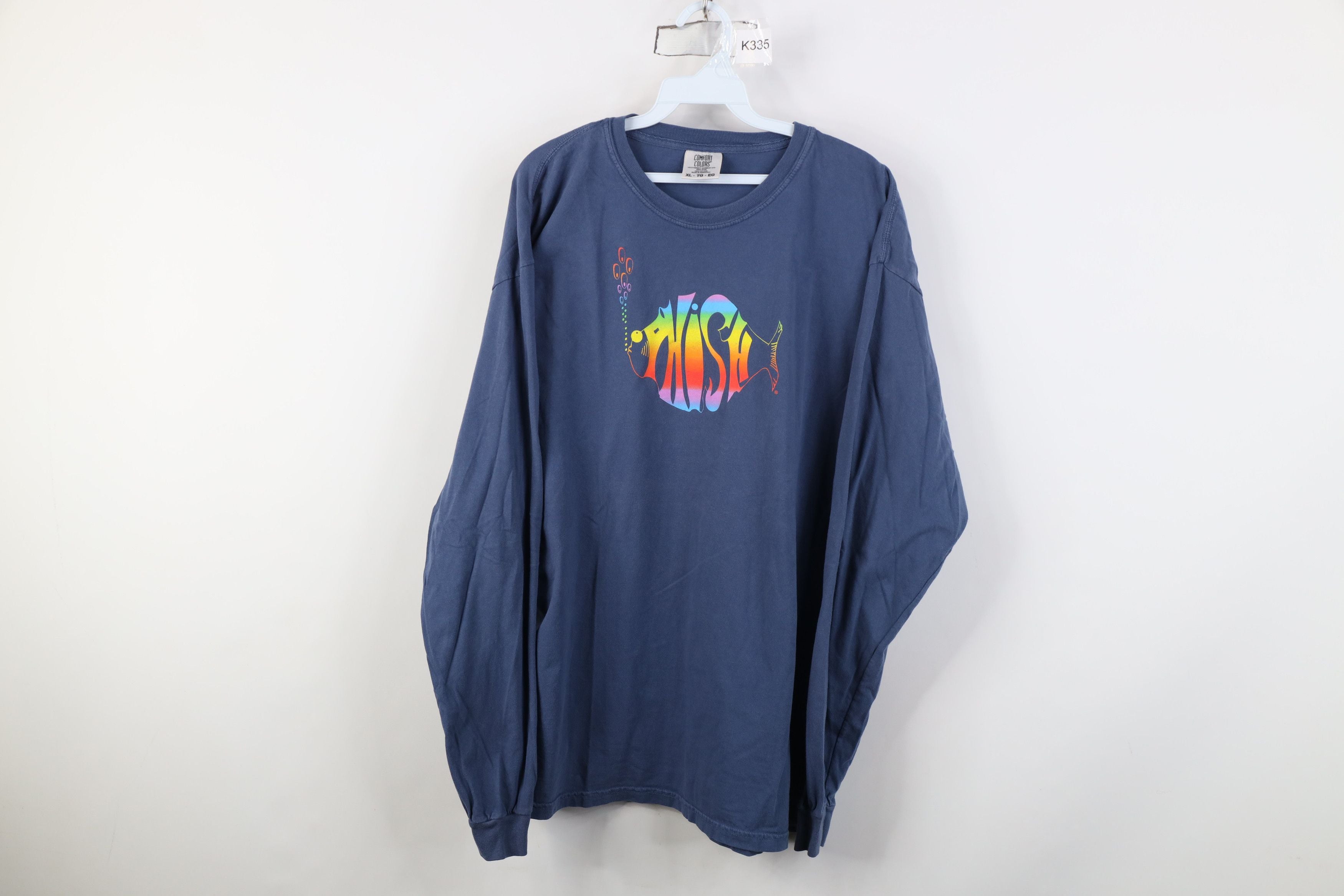 Vintage 90s Y2k Phish Band Long Sleeve T Shirt Blue Hoodie, Sweatshirt | AU16VibeMintTees.com