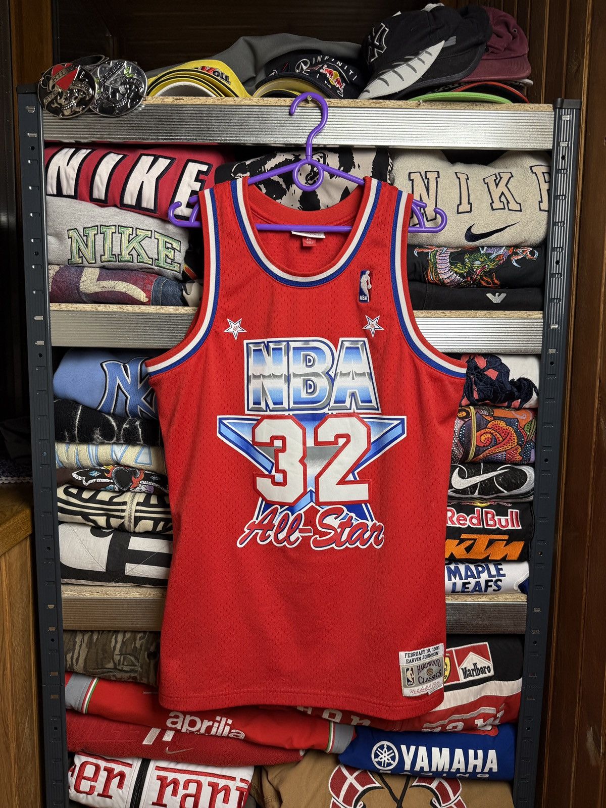 Ness Mitchell Ness Red Nba All Star Jersey Large