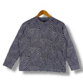 Japanese Brand Vintage 90 S Psychedelic Design Long Sleeve Tee Shirt