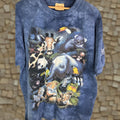 Mountain Vintage The Mountain T Shirt Men 2xl Animal Zoo Tie Dye Summer Cotton Usa 2000s Y2k