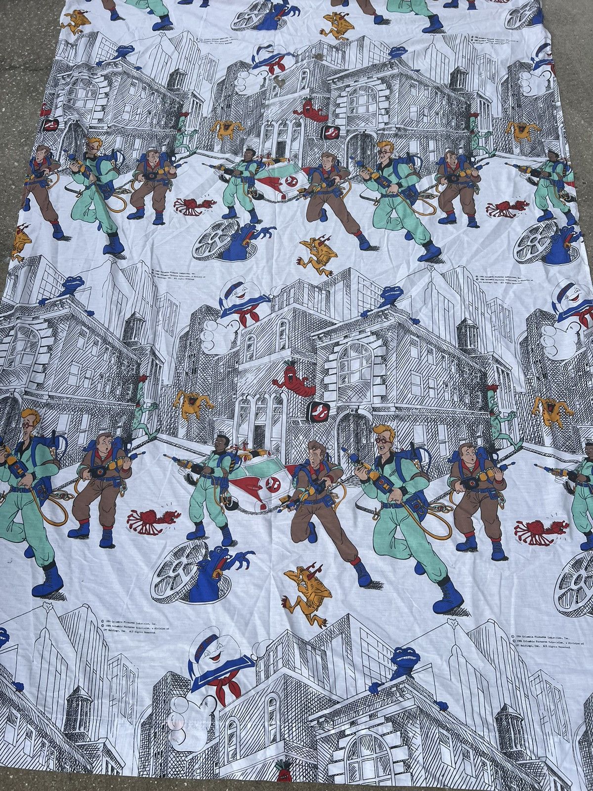 1986 Vintage Ghostbusters Cartoon Sheets